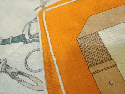 Hermes Chevaux Dechaines Shawl 140 cm