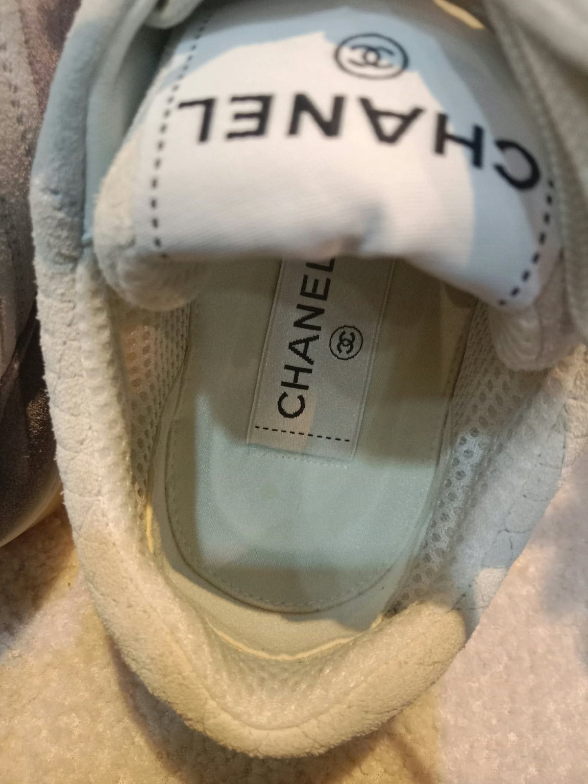 Chanel Fabric and Suede Calfskin Sneakers Size 37