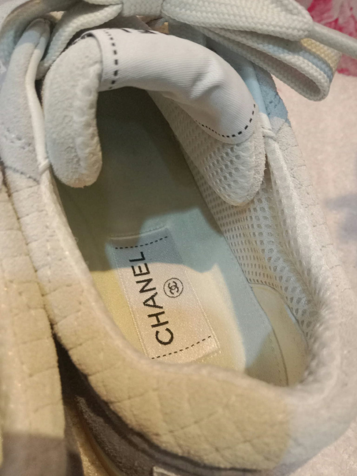 Chanel Fabric and Suede Calfskin Sneakers Size 37