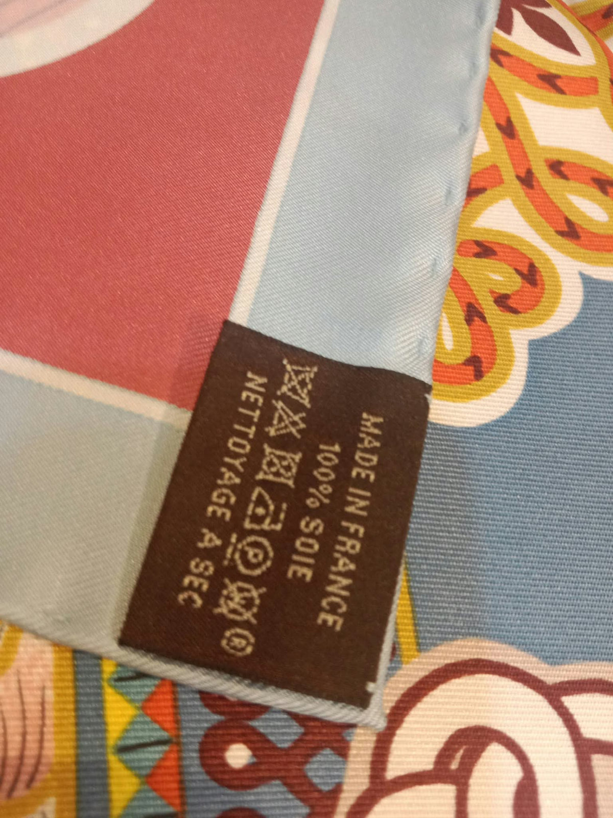 Hermes "Duo Cosmique" Carre 90 Silk Scarf