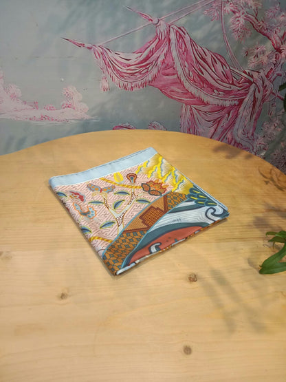 Hermes "Duo Cosmique" Carre 90 Silk Scarf