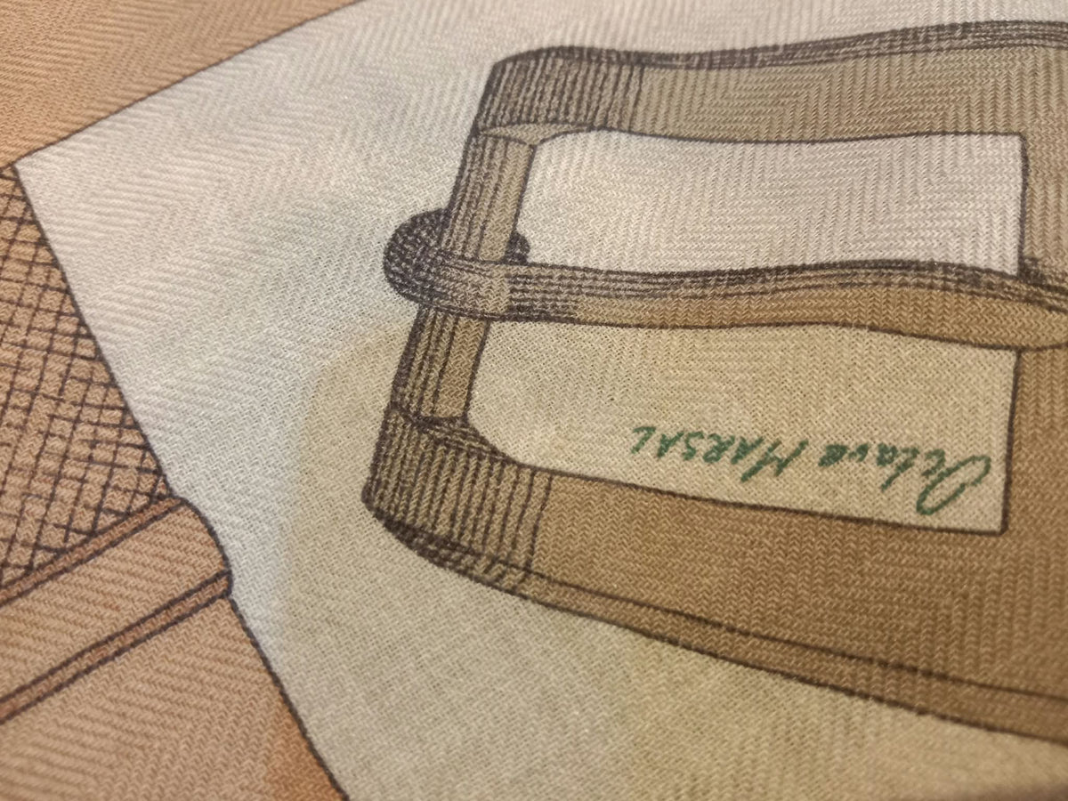 Hermes Chevaux Dechaines Shawl 140 cm