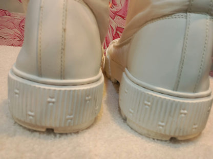 Hermes Fresh Ankle Boots Blanc/White Size 39