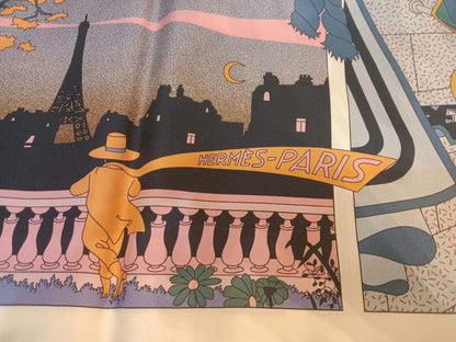 Hermes Factory Double-Face Carre 90 Silk Scarf