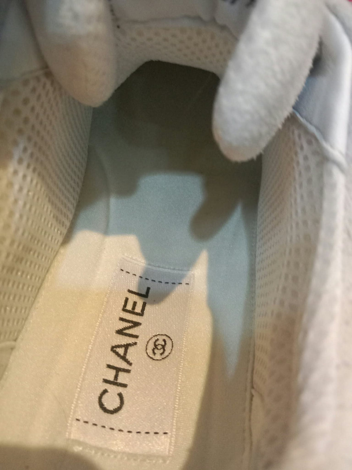 Chanel Fabric and Suede Calfskin Sneakers Size 37