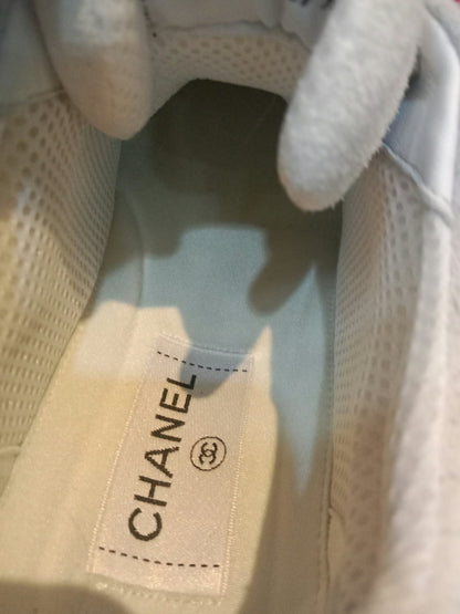 Chanel Fabric and Suede Calfskin Sneakers Size 37