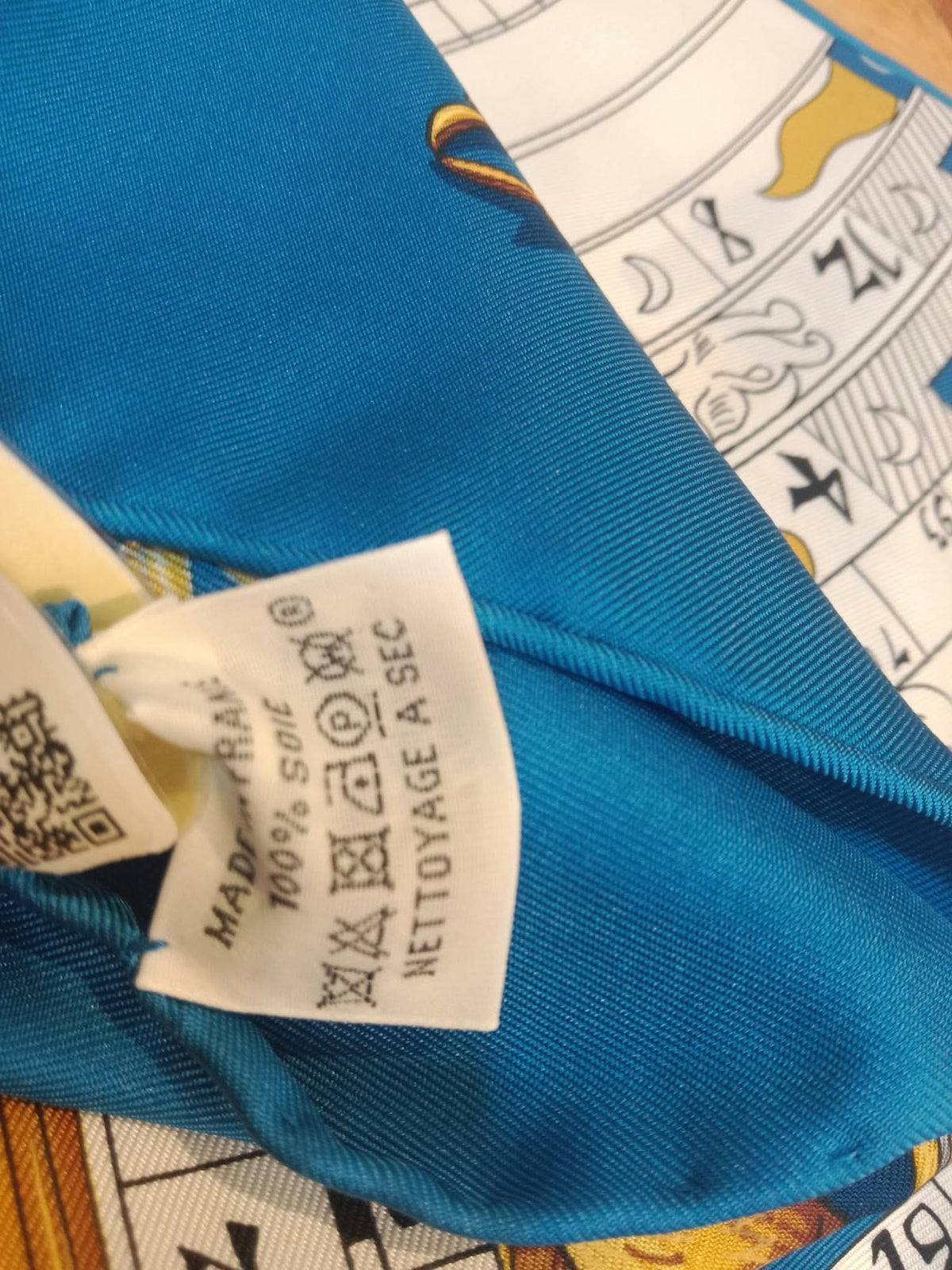 Hermes "Astrologie" Carre 90 Silk Scarf