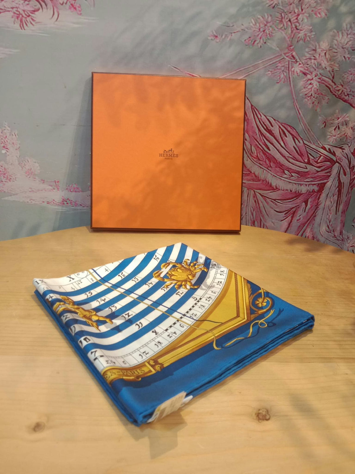 Hermes "Astrologie" Carre 90 Silk Scarf