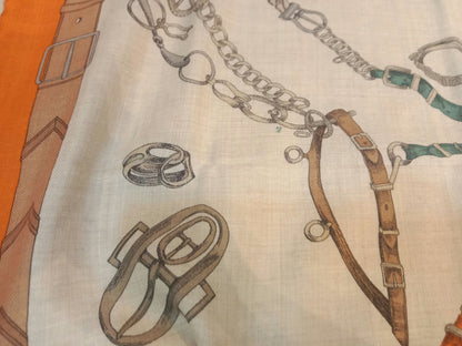 Hermes Chevaux Dechaines Shawl 140 cm