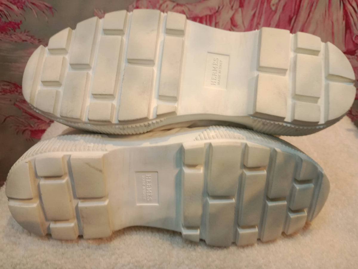 Hermes Fresh Ankle Boots Blanc/White Size 39