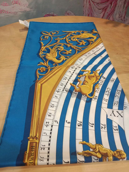 Hermes "Astrologie" Carre 90 Silk Scarf