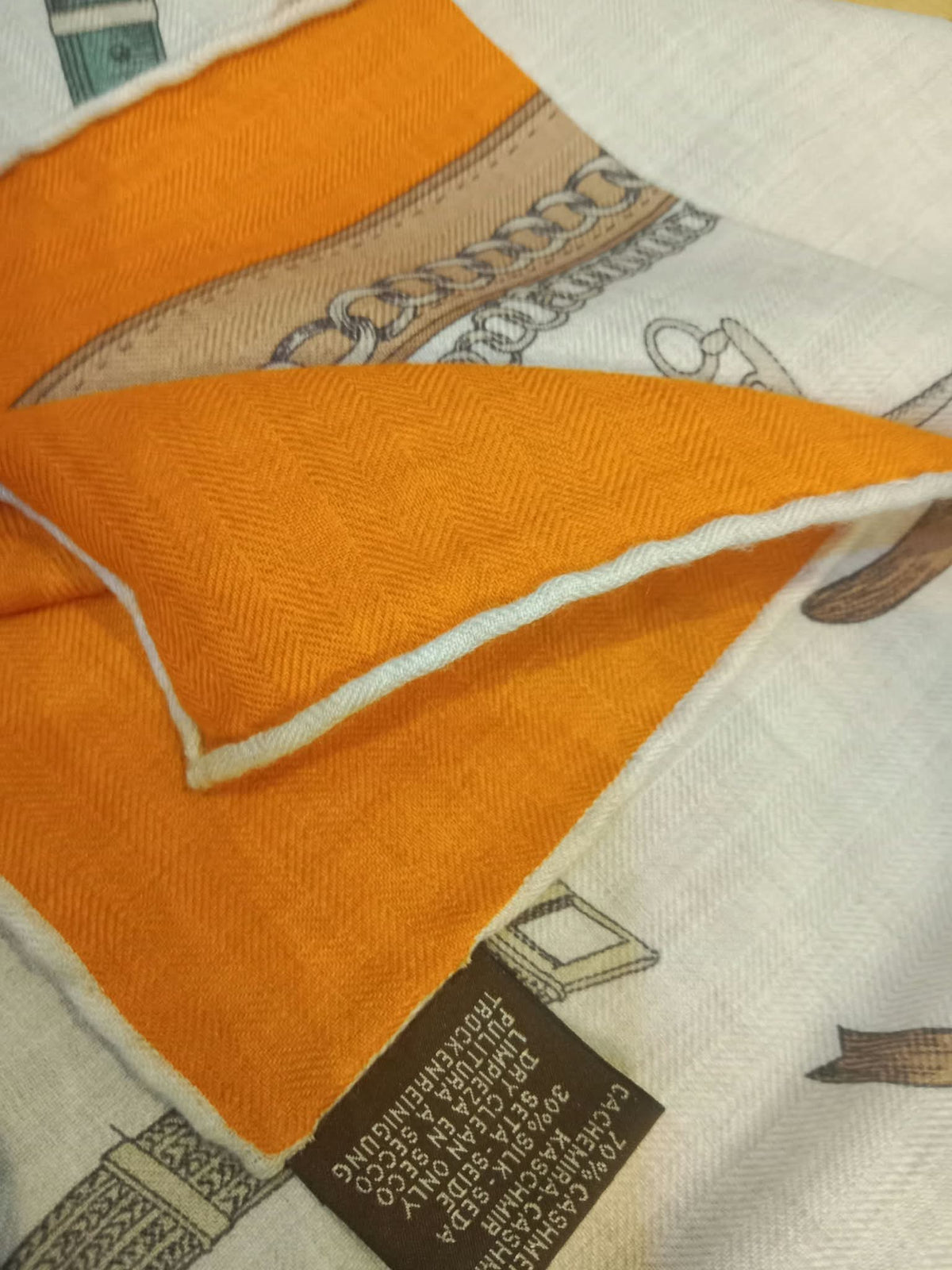 Hermes Chevaux Dechaines Shawl 140 cm