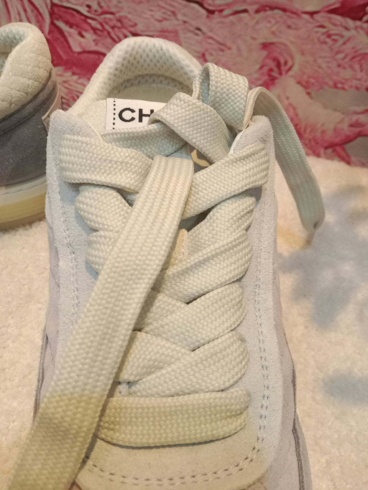 Chanel Fabric and Suede Calfskin Sneakers Size 37