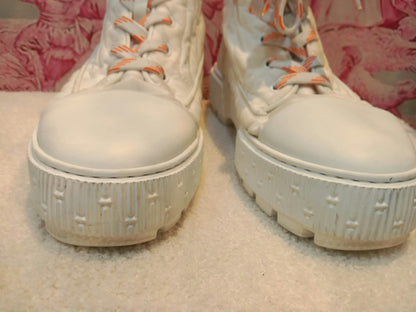 Hermes Fresh Ankle Boots Blanc/White Size 39