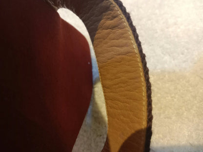 Hermes "Fourre-Tout" Wooden Canvas Burgundy/Red Sandals Size 37