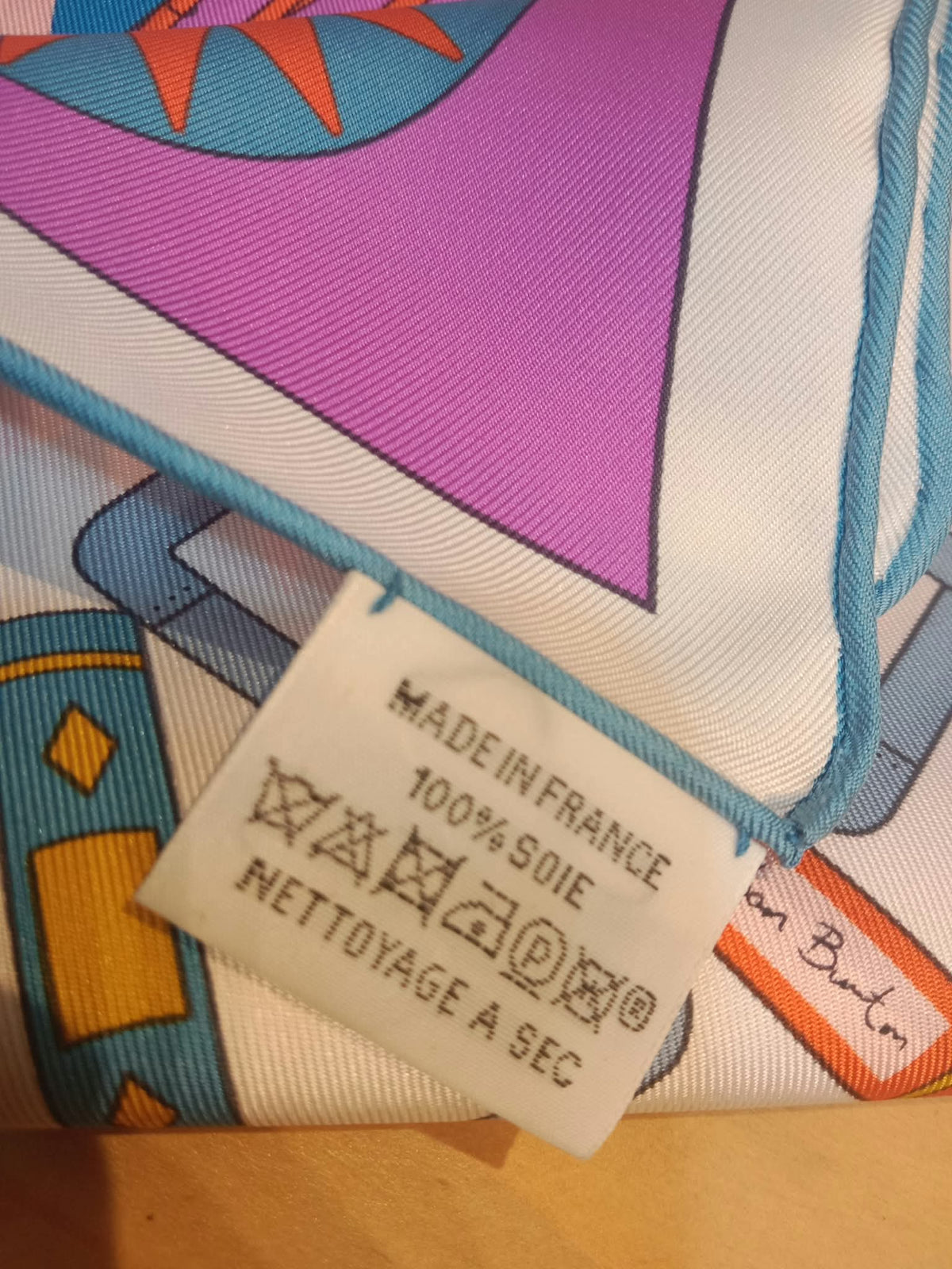 Hermes "Tea for Two" Carre 90 Silk Scarf