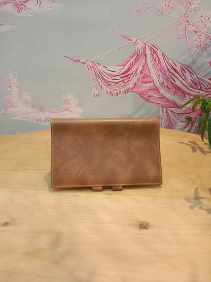 Hermes Agenda Passport Holder Jaune/Gold Epsom Stamp E Square 2001