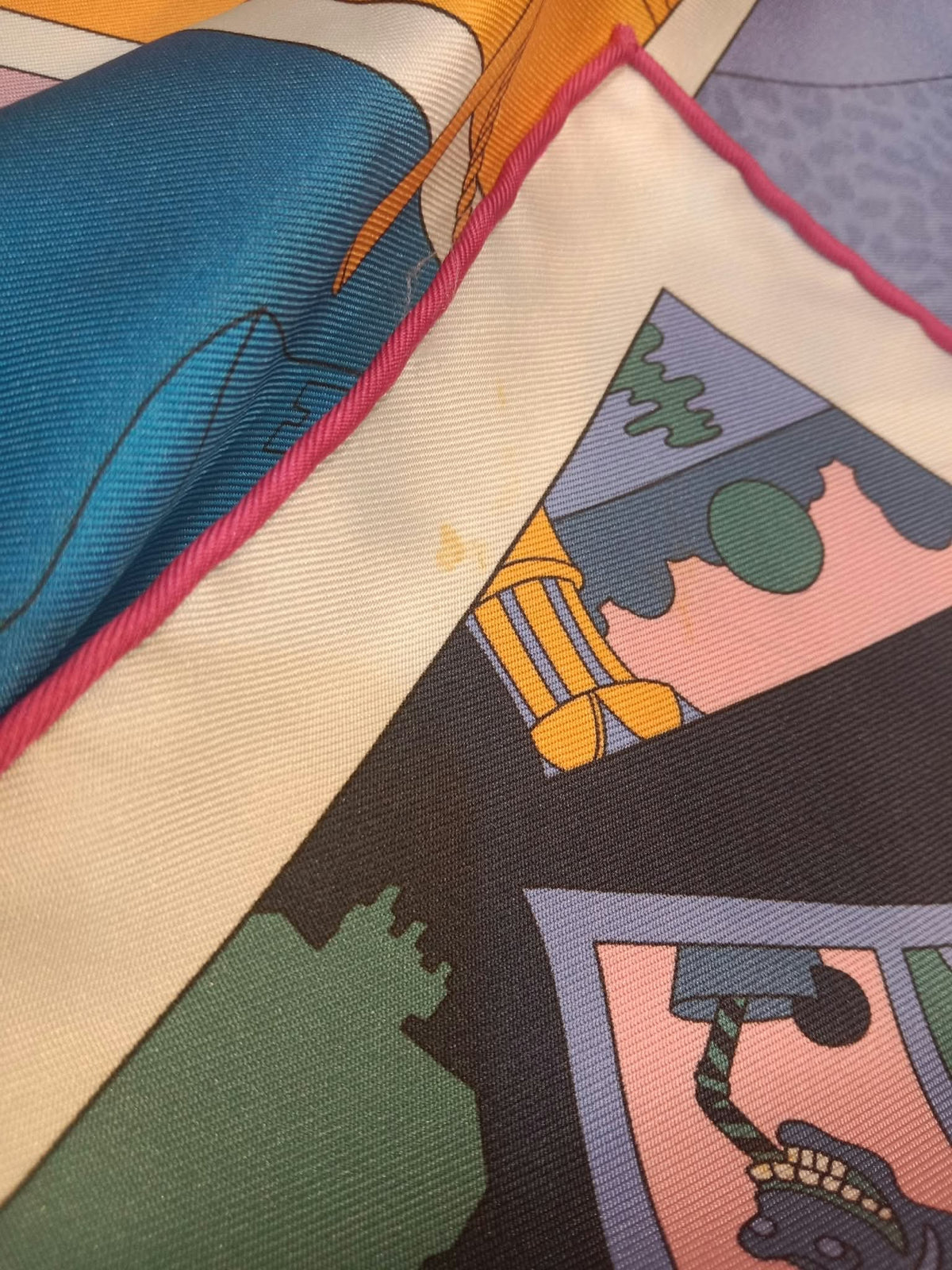 Hermes Factory Double-Face Carre 90 Silk Scarf