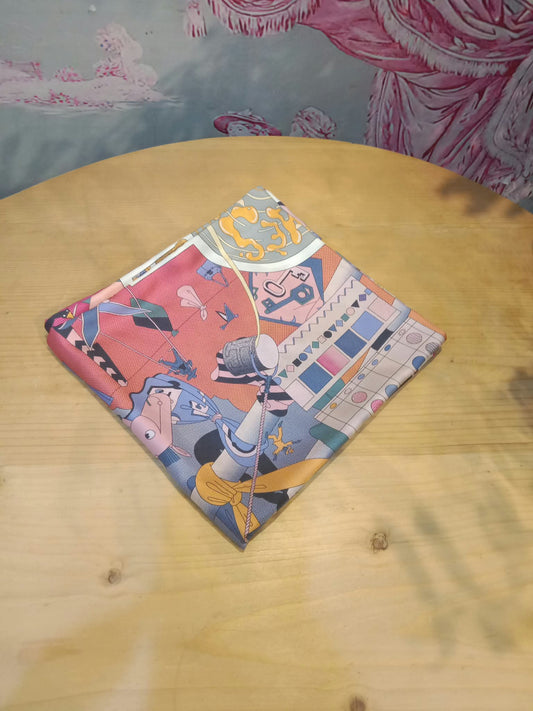 Hermes Factory Double-Face Carre 90 Silk Scarf