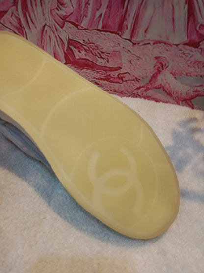 Chanel Fabric and Suede Calfskin Sneakers Size 37