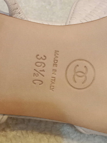 Chanel Cream Slingback Pumps size 36.5