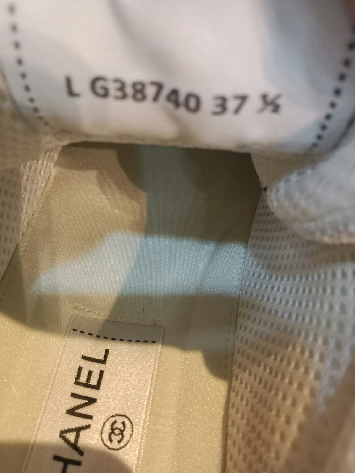 Chanel Fabric and Suede Calfskin Sneakers Size 37