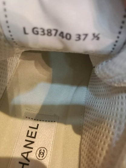 Chanel Fabric and Suede Calfskin Sneakers Size 37
