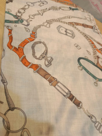 Hermes Chevaux Dechaines Shawl 140 cm