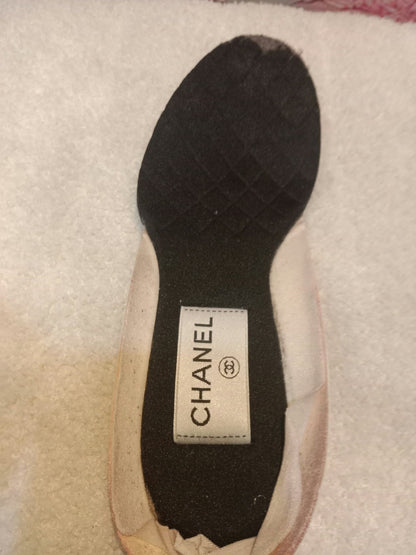 Chanel Black and White Rubber Rain Boots Size 38
