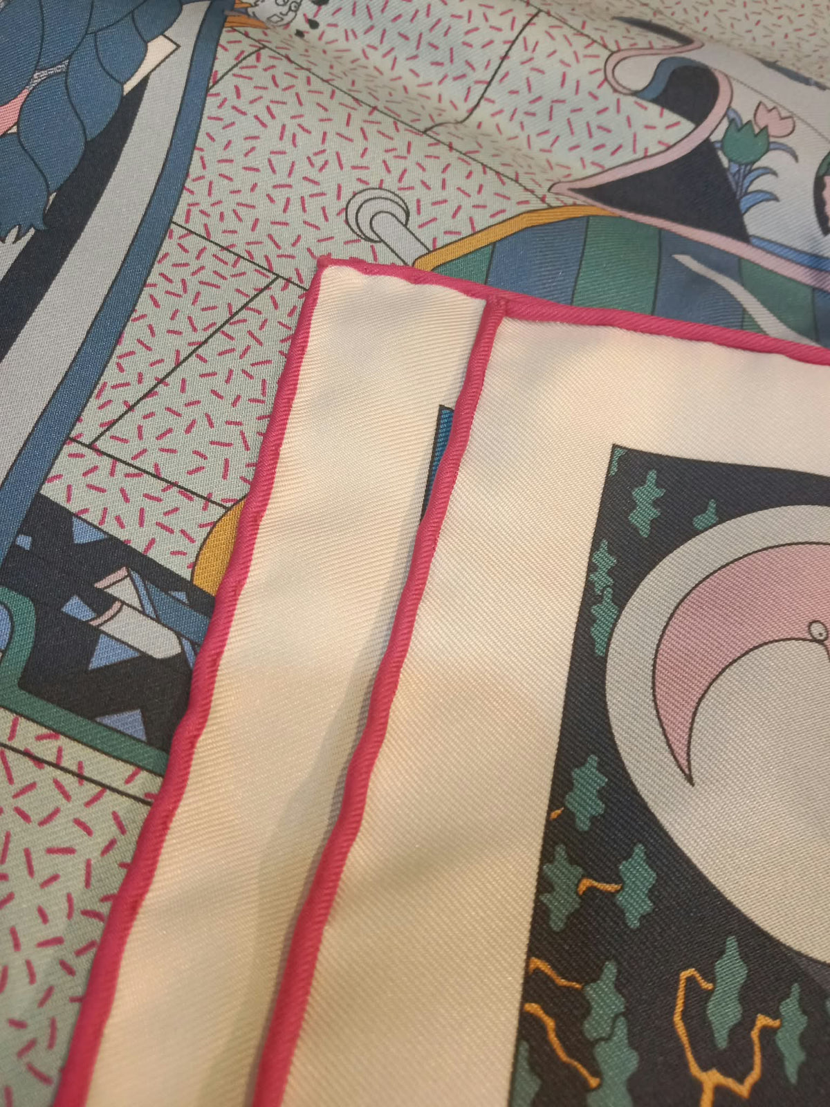 Hermes Factory Double-Face Carre 90 Silk Scarf
