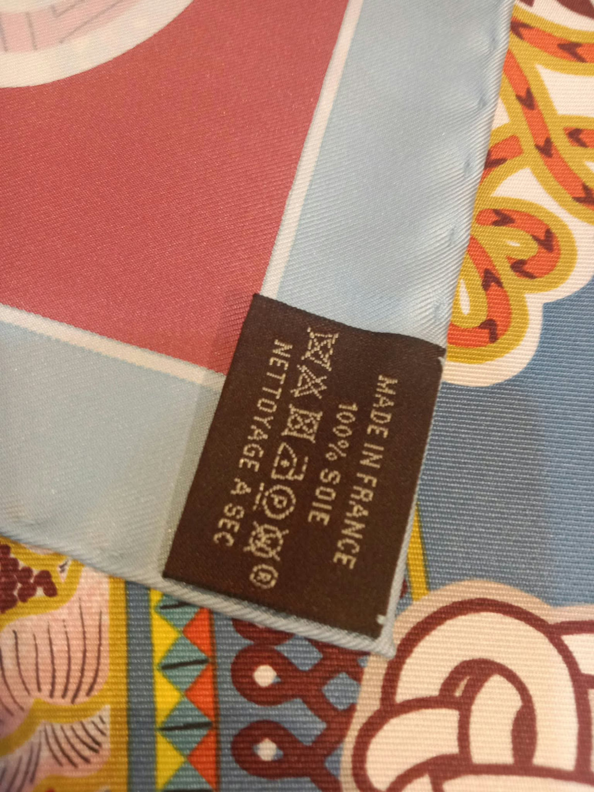 Hermes "Duo Cosmique" Carre 90 Silk Scarf