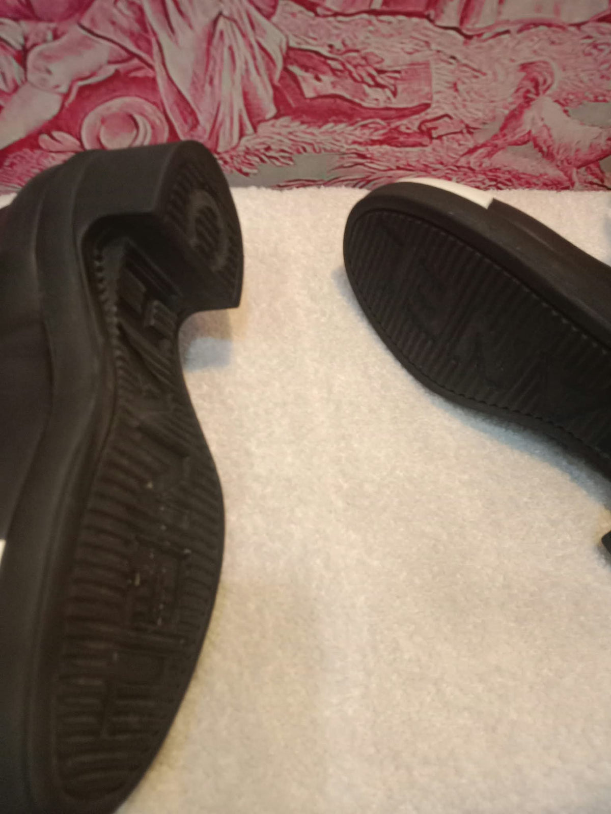 Chanel Black and White Rubber Rain Boots Size 38