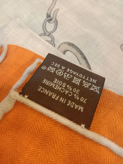 Hermes Chevaux Dechaines Shawl 140 cm