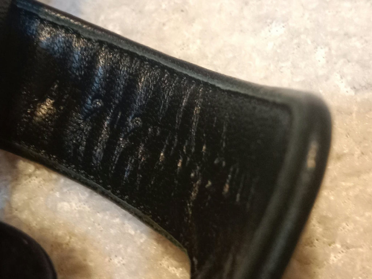 Hermes Oasis Slide Sandals Black Velvet Size 35