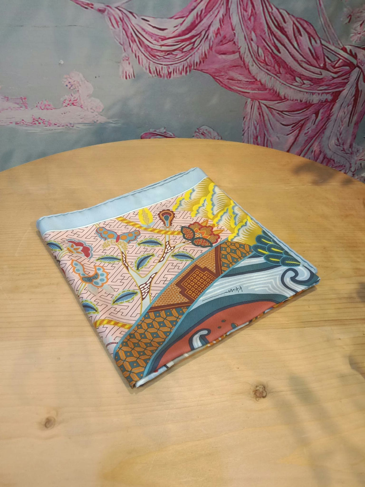 Hermes "Duo Cosmique" Carre 90 Silk Scarf