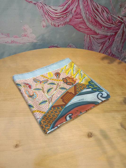 Hermes "Duo Cosmique" Carre 90 Silk Scarf
